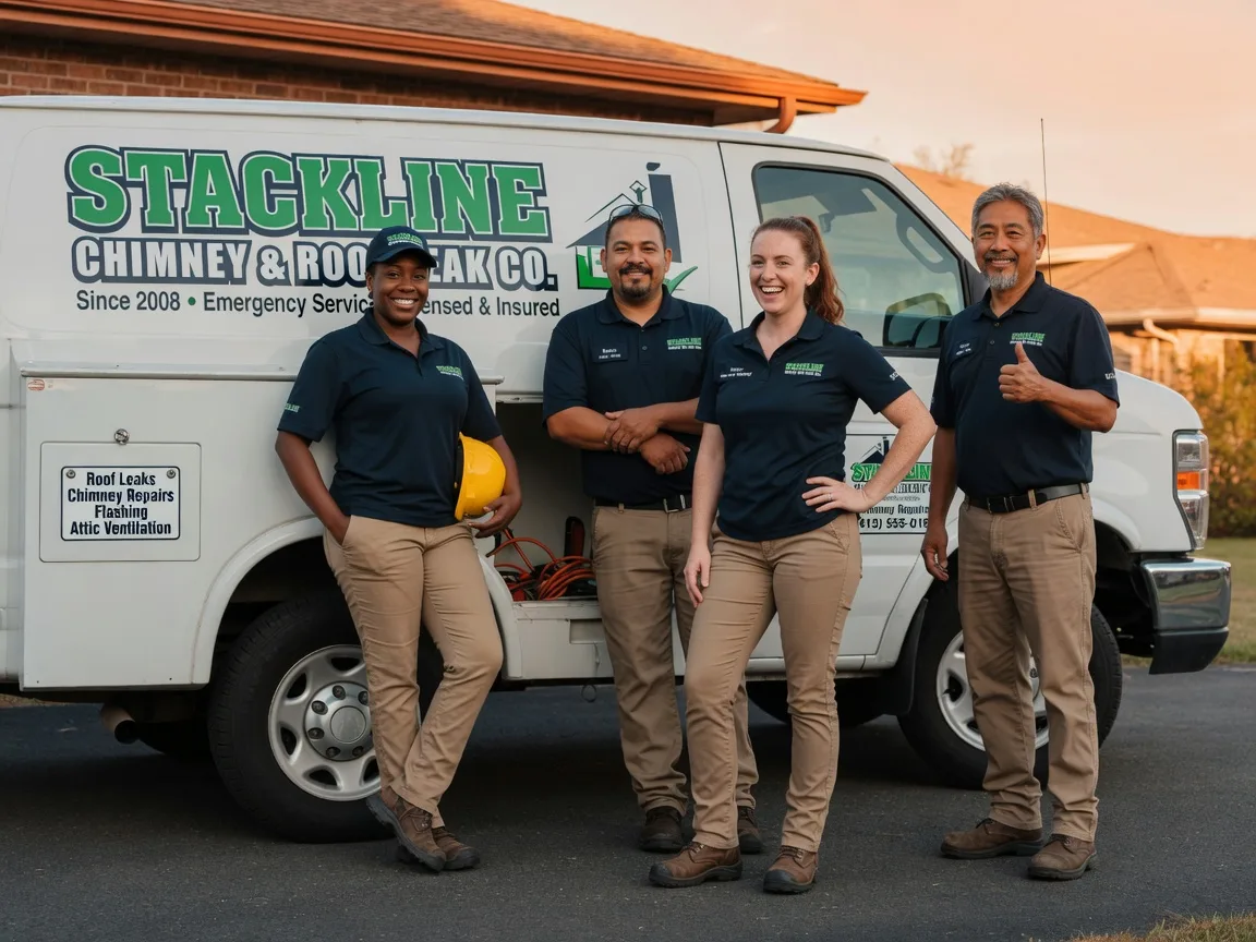 Chimney flashing repair company in Pryor, OK